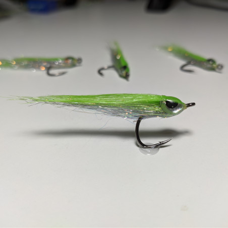 streamer bait fish chartreuse