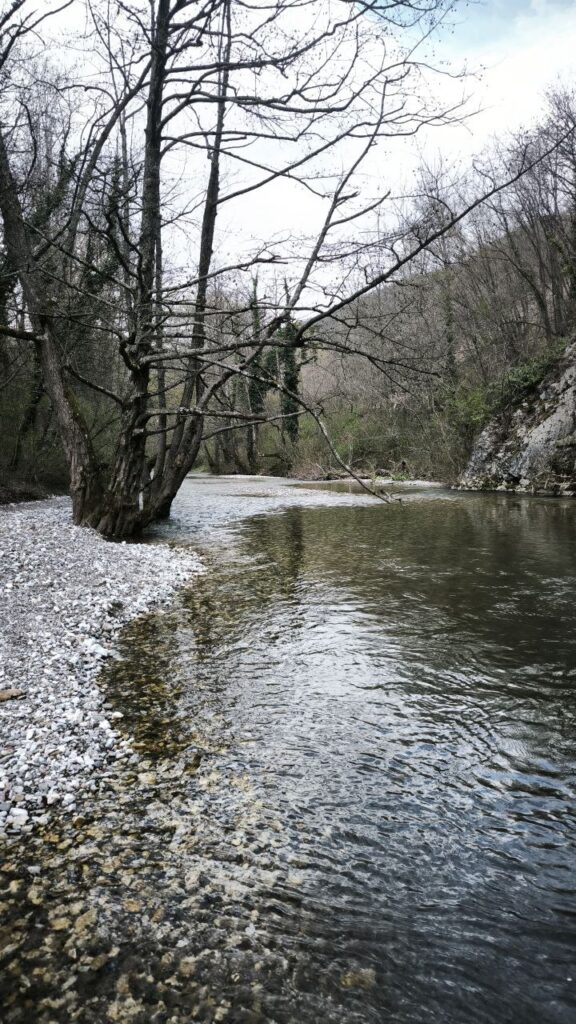 Gradac river landscape, top fly fishing destination in Serbia.